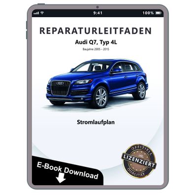 Audi Q7 Typ 4L 2005-2015 Schaltplan Stromlaufplan Verkabelung Elektrik Pläne PDF