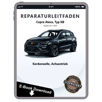 Cupra Ateca KB ab 2020 Kardanwelle Achsantrieb hinten Reparaturanleitung eBook