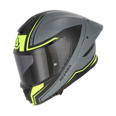 Acerbis Integralhelm Tarmak-X - Grau/Gelb - XS