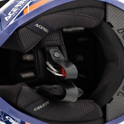 Acerbis MX- Enduro Helm T711 - Blau/Orange - XXL