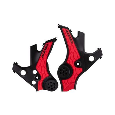 Acerbis X-Grip Rahmenprotektoren passend für Honda - Schwarz/Rot