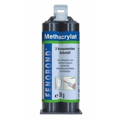Fenobond Methacrylat 2K-Klebstoff 50 ml Doppelkartusche mit Mischdüse