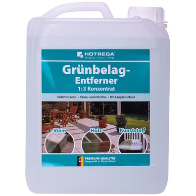 Hotrega Grünbelag Entferner Konzentrat 5L Algenreiniger säurefrei