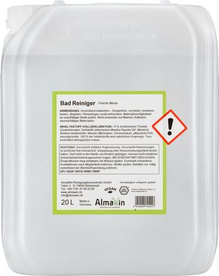 Almawin Badreiniger 20 Liter Kanister öko-zertifiziert vegan