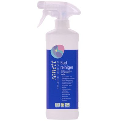 SONETT Badreiniger 500 ml Sprühflasche – Kalklöser mit Zitronensäure