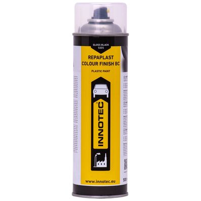 Innotec Repaplast Colour Finish BC 500ml schwarz glanz Kunststofflack