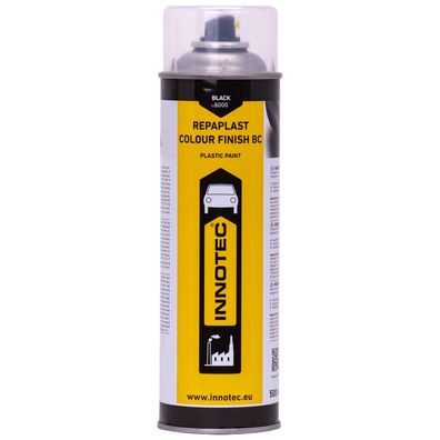 Innotec Repaplast Colour Finish BC 500ml Schwarz Kunststoffspray