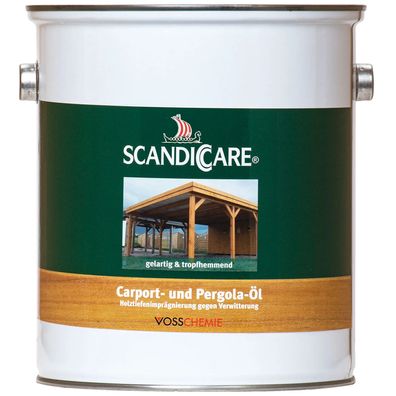 Scandiccare Carport- und Pergola-Öl 3L Farblos UV-Schutz Holzpflegeöl