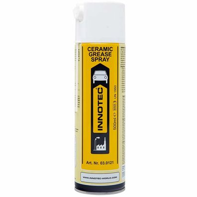 Innotec Ceramic Grease Spray 500 ml Keramikfett Hochtemperatur Sprühfett