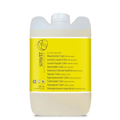 Sonett Flüssig-Waschmittel Color Mint und Lemon 20 l Bio Öko Konzentrat