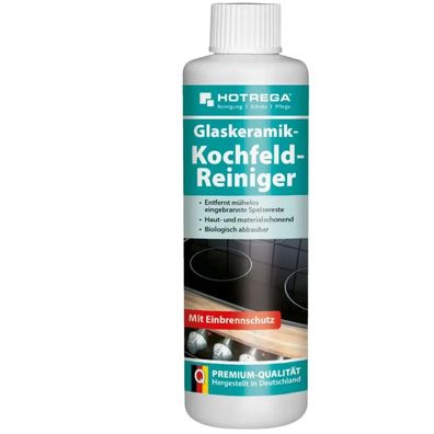 Hotrega Glaskeramik Kochfeldreiniger 250ml Spezial-Politur streifenfrei