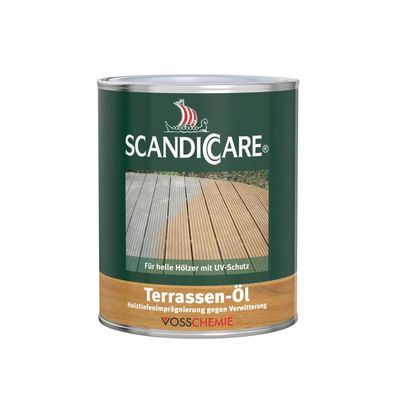Scandiccare Terrassenöl hell 1L Ölbasis Holzschutz