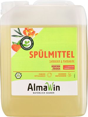 Almawin Sanddorn Mandarine Spülmittel 5 L Handgeschirrreiniger