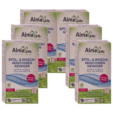 Almawin Spül- & Waschmaschinenreiniger 6x200 g Bio-Entkalker