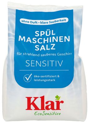 Klar Spülmaschinensalz 2 kg Beutel – Natursalz gegen Kalkflecken