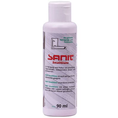 SANIT Email Glanz 90 ml – Spezialreiniger & Politur für Keramik