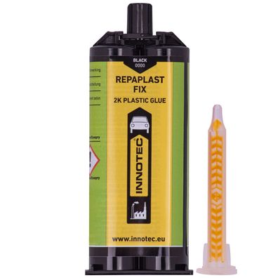 Innotec Repaplast Fix 50 ml 2K-PU Klebstoff schwarz Doppelkartusche