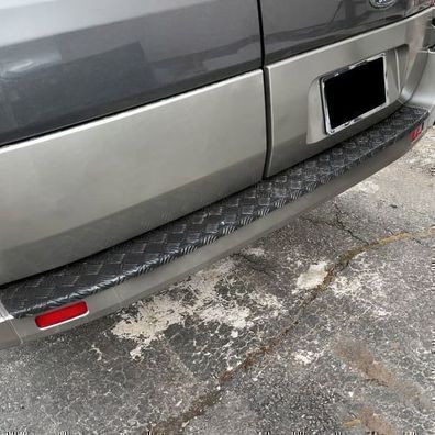 Ladekantenschutz Stoßstangenschutz für Ford Transit 2014-2025 Aluminium Schwarz