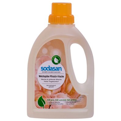 Sodasan Öko Weichspüler Pfirsich Frische 750 ml