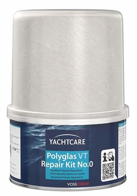 Yachtcare Polyglas VT GFK Reparatur-Set Nr.0 – 250 g Harz & Glasfasermatte