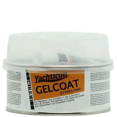 Yachticon Gelcoat Spachtel styrolfrei 250 g RAL 9010 Reinweiß