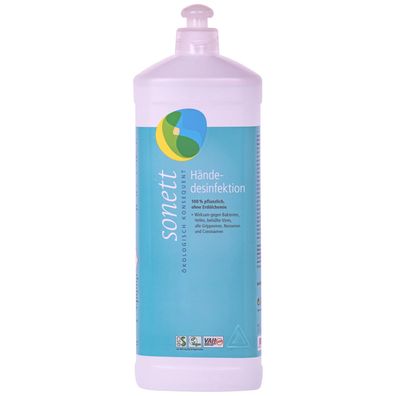 Sonett Händedesinfektion 1 L Nachfüllflasche Bio-Alkohol 70