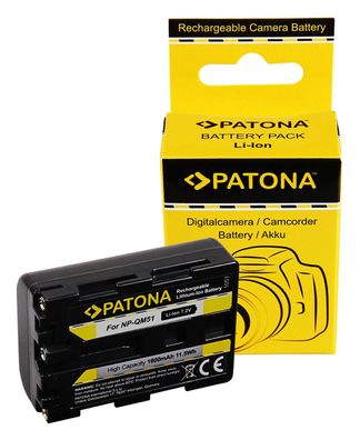 PATONA Kamera-/Camcorder-Akku für Sony NP-FM50 QM51 CCD CCDTRV106K CCD-TRV106K