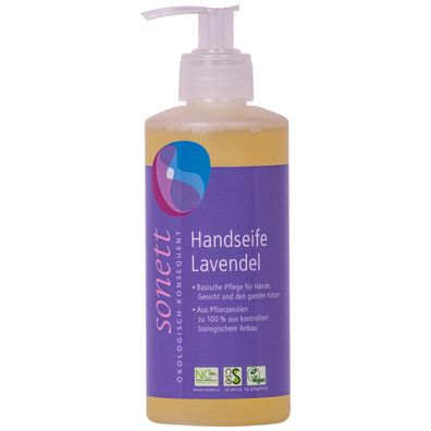 Sonett Handseife Lavendel 300ml Spender vegane Bio-Seife