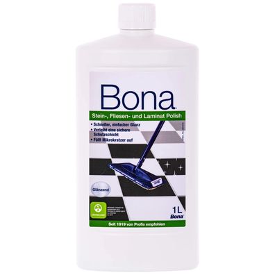 Bona Polish 1 Liter glänzend für Fliesen Stein Laminat