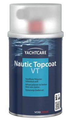 Yachtcare Nautic Topcoat VT 500 g Polyester-Schlusslack weiß mit Härter