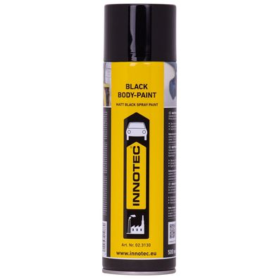 Innotec Black Body Paint matt 500 ml Mattschwarz-Lack