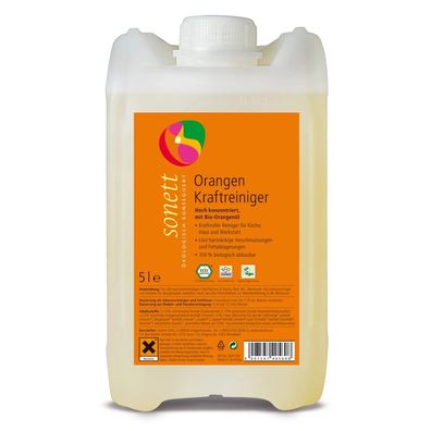 Sonett Orangen Kraftreiniger 5L mit Bio-Orangenöl