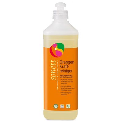 Sonett Orangen-Kraftreiniger 500 ml – Bio-Orangenöl-Fettlöser