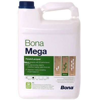 Bona Mega Parkettlack Extra Matt 5 L – wasserbasiert, abriebfest