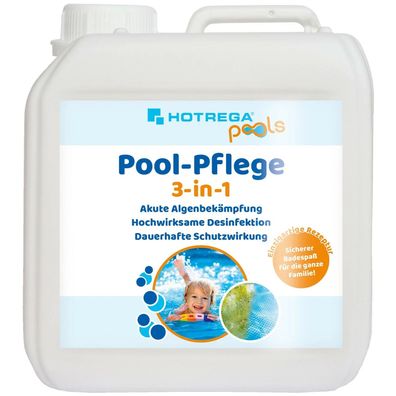 Hotrega Pool-Pflege 3-in-1 Algenbekämpfung 2 Liter für Pools