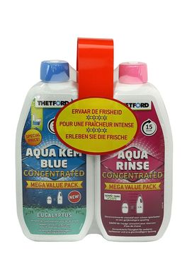 Thetford Duopack Aqua Kem Eucalyptus 0,78 l & Aqua Rinse 0,75 l