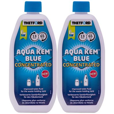 Thetford Aqua Kem Blue Concentrated Toilettenflüssigkeit 2x0,78 L