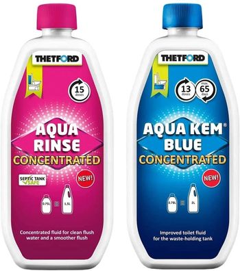 Thetford Duopack Aqua Kem Blue 0,78l & Rinse 0,75l Konzentrat