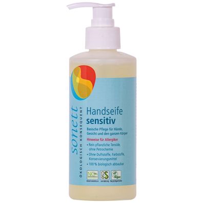 SONETT Sensitive Handseife 300ml Spender Basische Flüssigseife