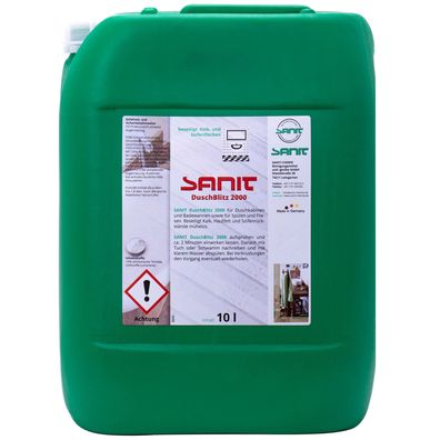 SANIT DuschBlitz 2000 Kalklöser 10 L Reiniger