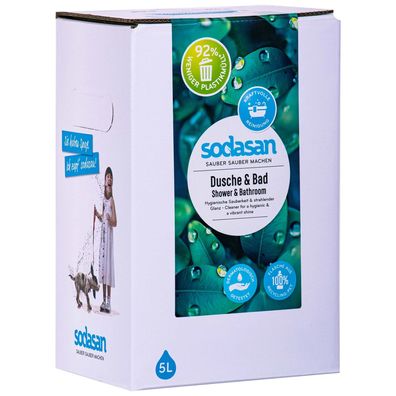 Sodasan Dusche- und Badreiniger 5L Bag-in-Box Lemon-Duft