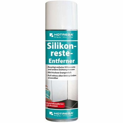 Hotrega Silikonreste Entferner 300 ml Spray mit Orangenduft