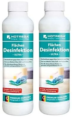 Hotrega Flächendesinfektion 2 x 500 ml mit Spritzeinsatz