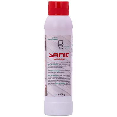 SANIT WC Reiniger Pulver 1 kg – kraftvoller Toilettenreiniger