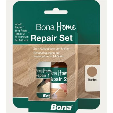 BONA Home Reparatur-Set 4-teilig Nuss für Parkett