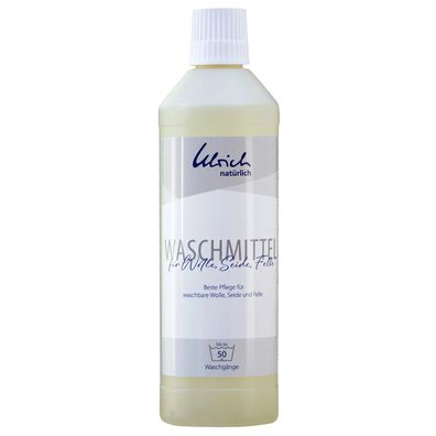 ULRICH Natürlich Waschmittel 500ml Wolle Seide Felle mit Lanolin