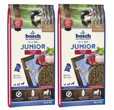 2 * Bosch Lamm & Reis Junior 15 kg