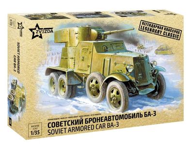 Zvezda 923546 BA-3 Panzerwagen Panzer in 1:35 Zvezda 3546 Bausatz