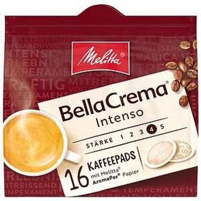 Melitta BellaCrema Pads Vollmundig & Intensiv (16 Stück, 105 g)