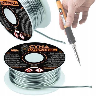 Rosfix Lötzinn Sn63Pb37 1 mm – 200g Spule mit 2% Flux | 183–190°C